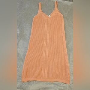 Elan Natural Chic Knit Maxi Dress Soft Peach Sweater Dress